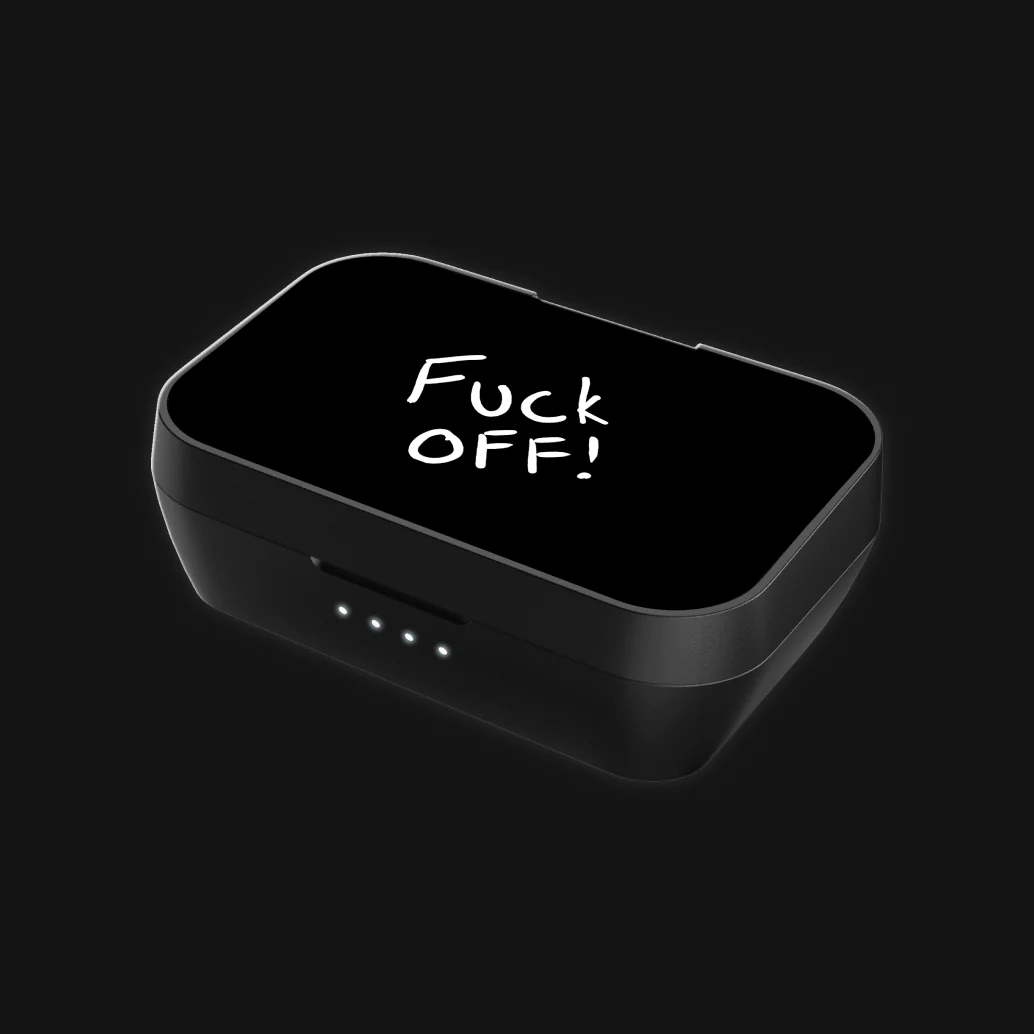'F*ck Off' Shell For Earbuds Case - Image 3