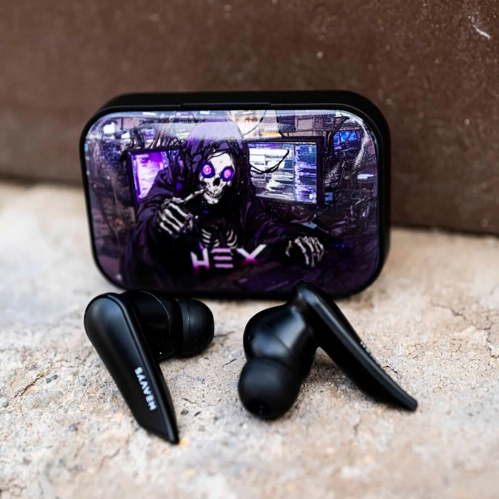 Purple Hex Shell For Earbuds Case - Image 2
